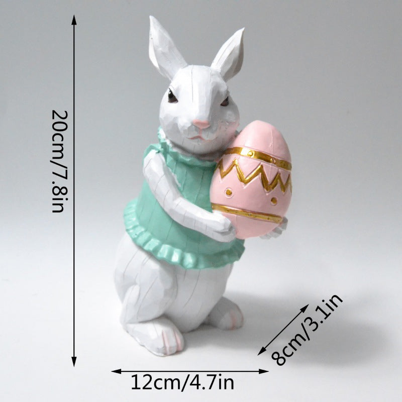 Easter Bunny Resin Statues – 4 Styles - Holiday Spirit Shop