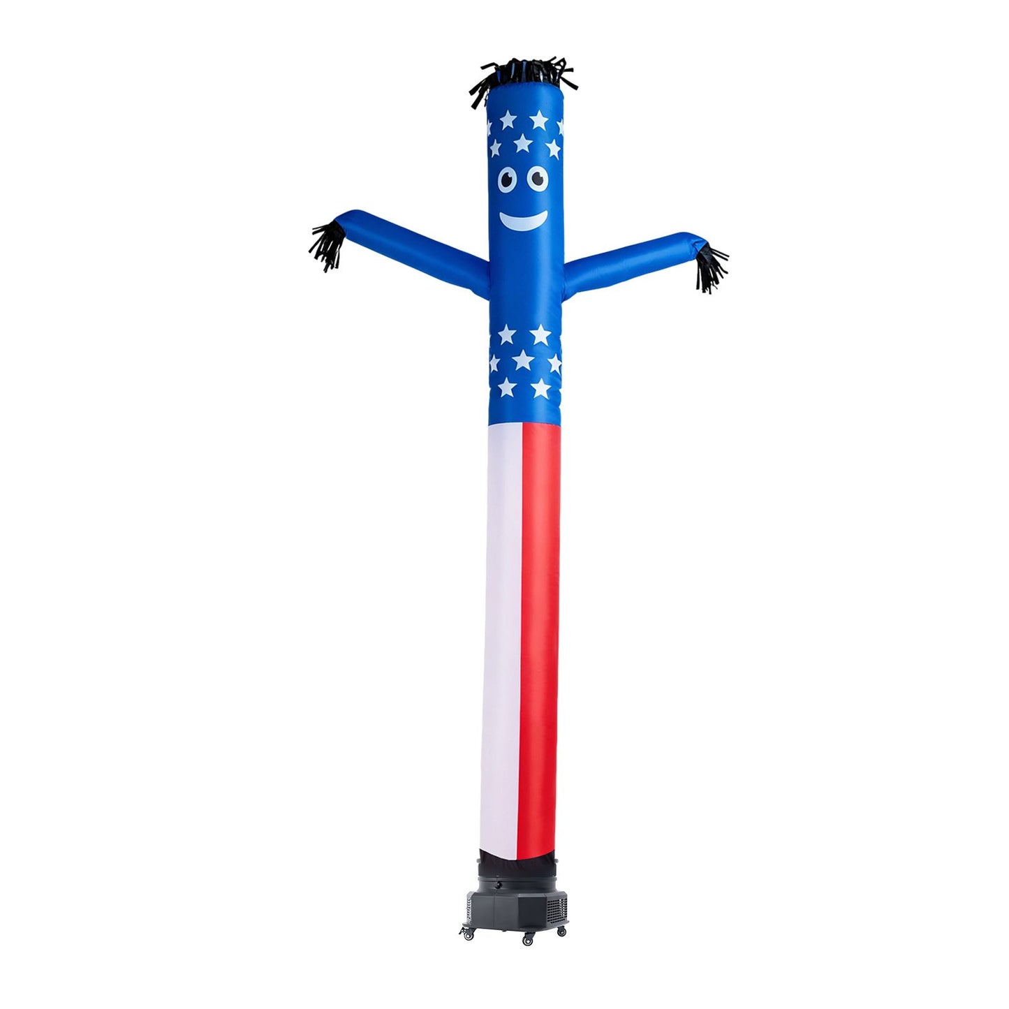 10 FT Patriotic Inflatable Waving Tube Man – Stars & Stripes with Blower Included