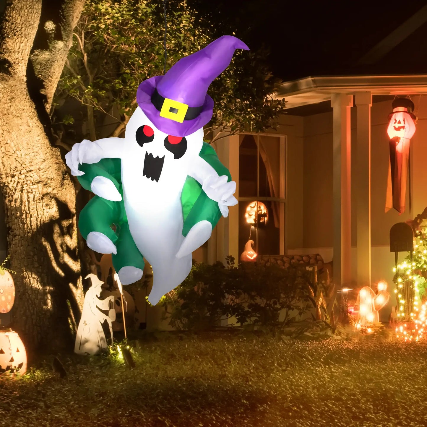 3.9 Ft Inflatable Window Ghost