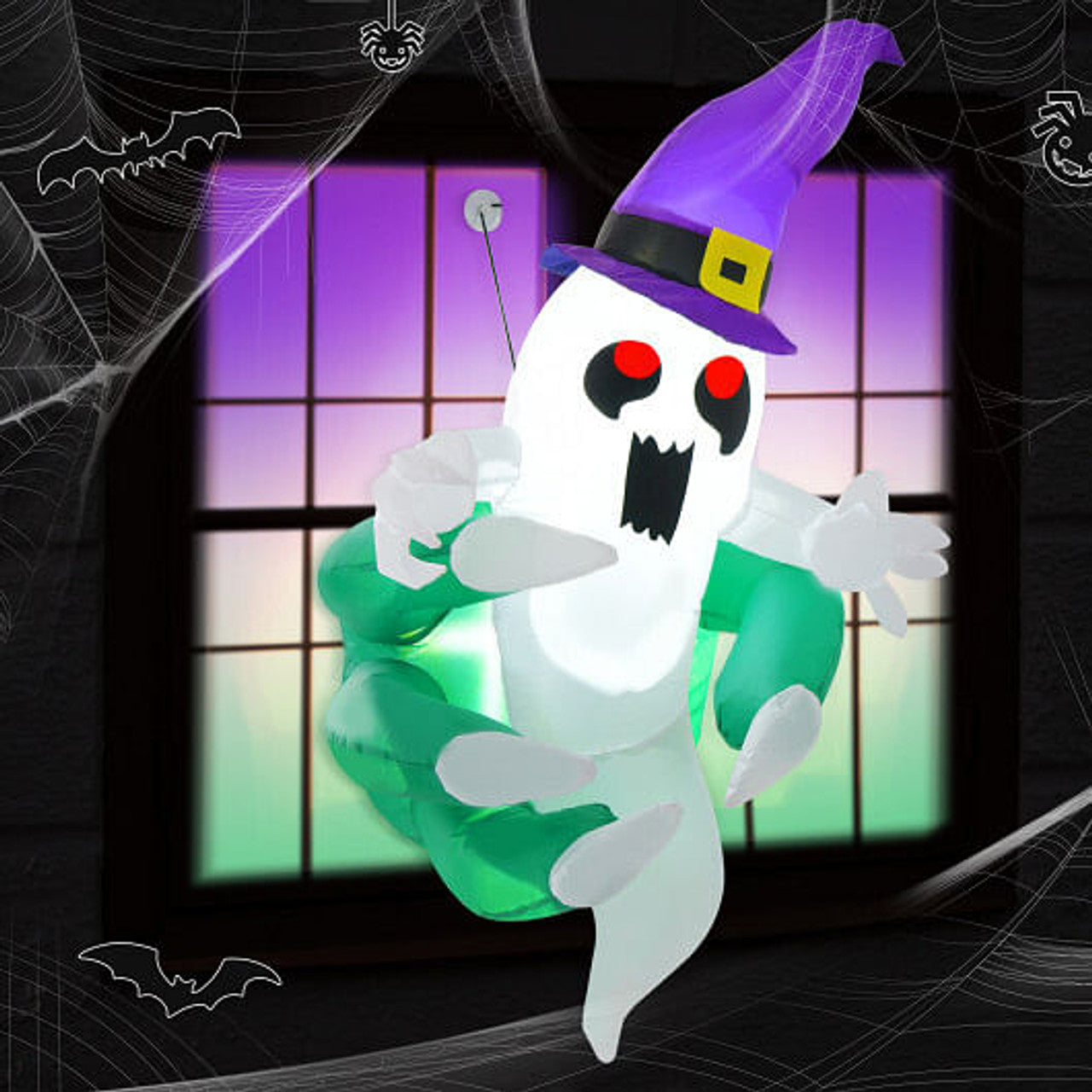 3.9 Ft Inflatable Window Ghost