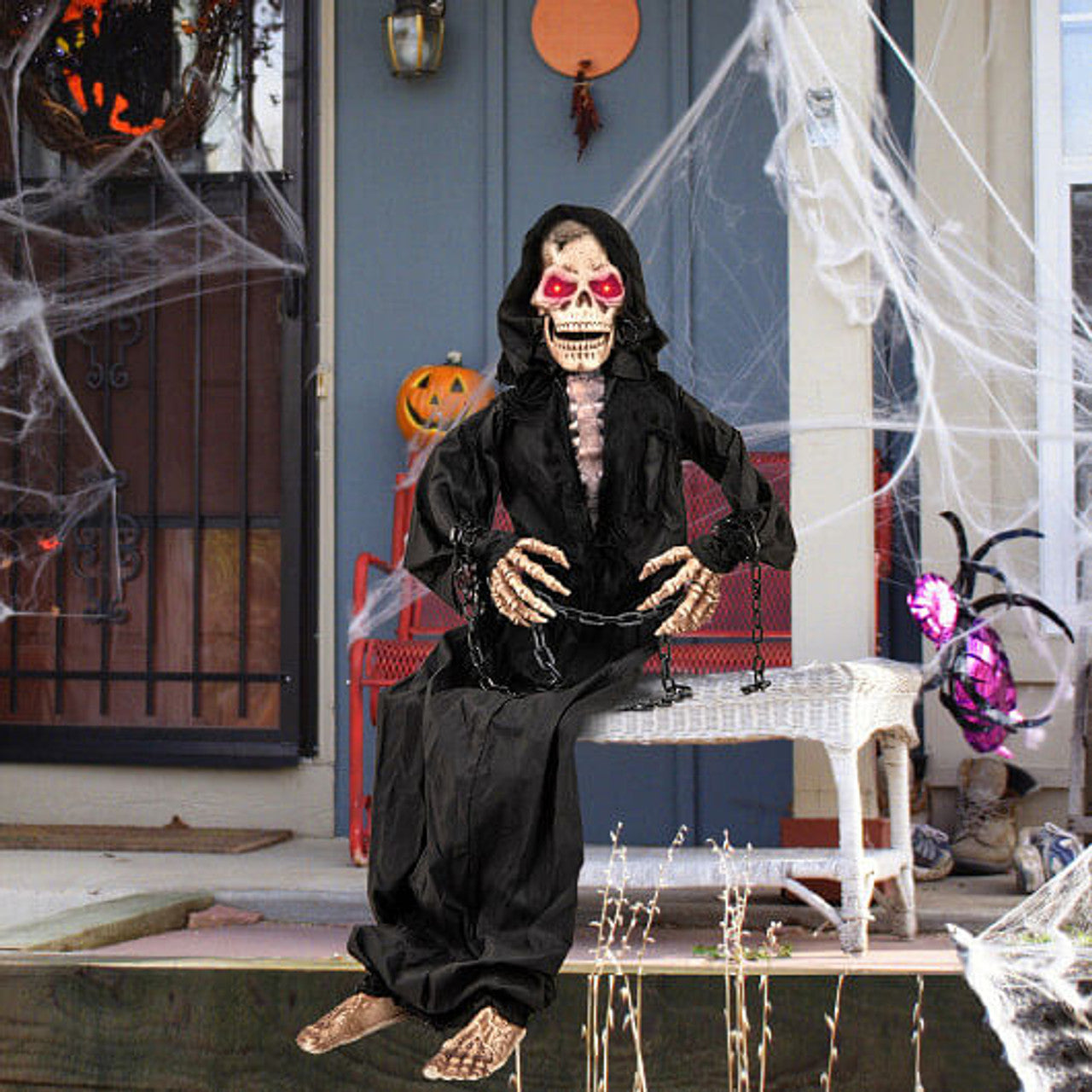 8 Ft Sitting Reaper Greeter