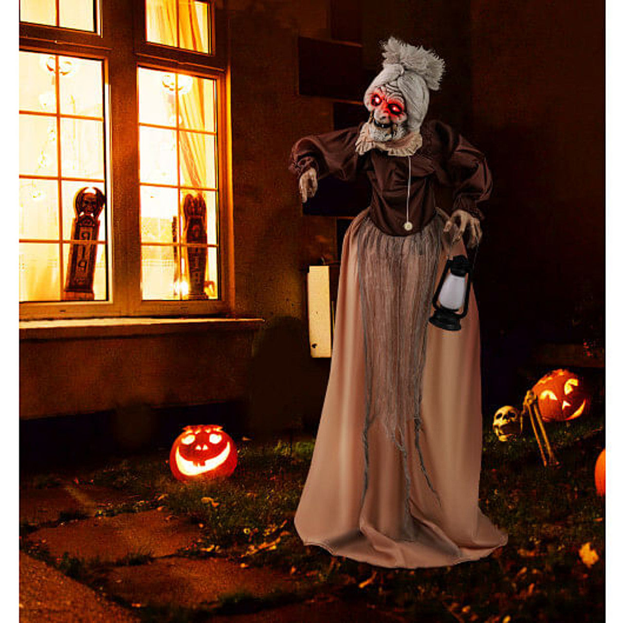 Life Size Animated Old Hag Witch