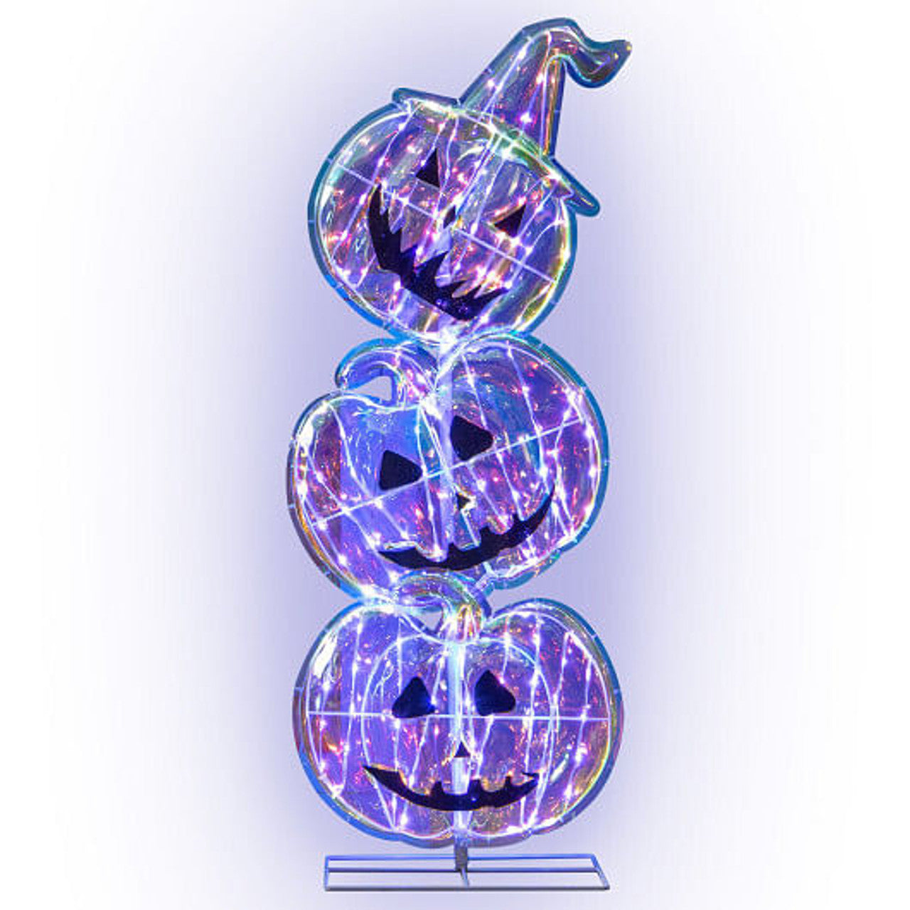 3 Ft LED Lighted Pumpkin Stack