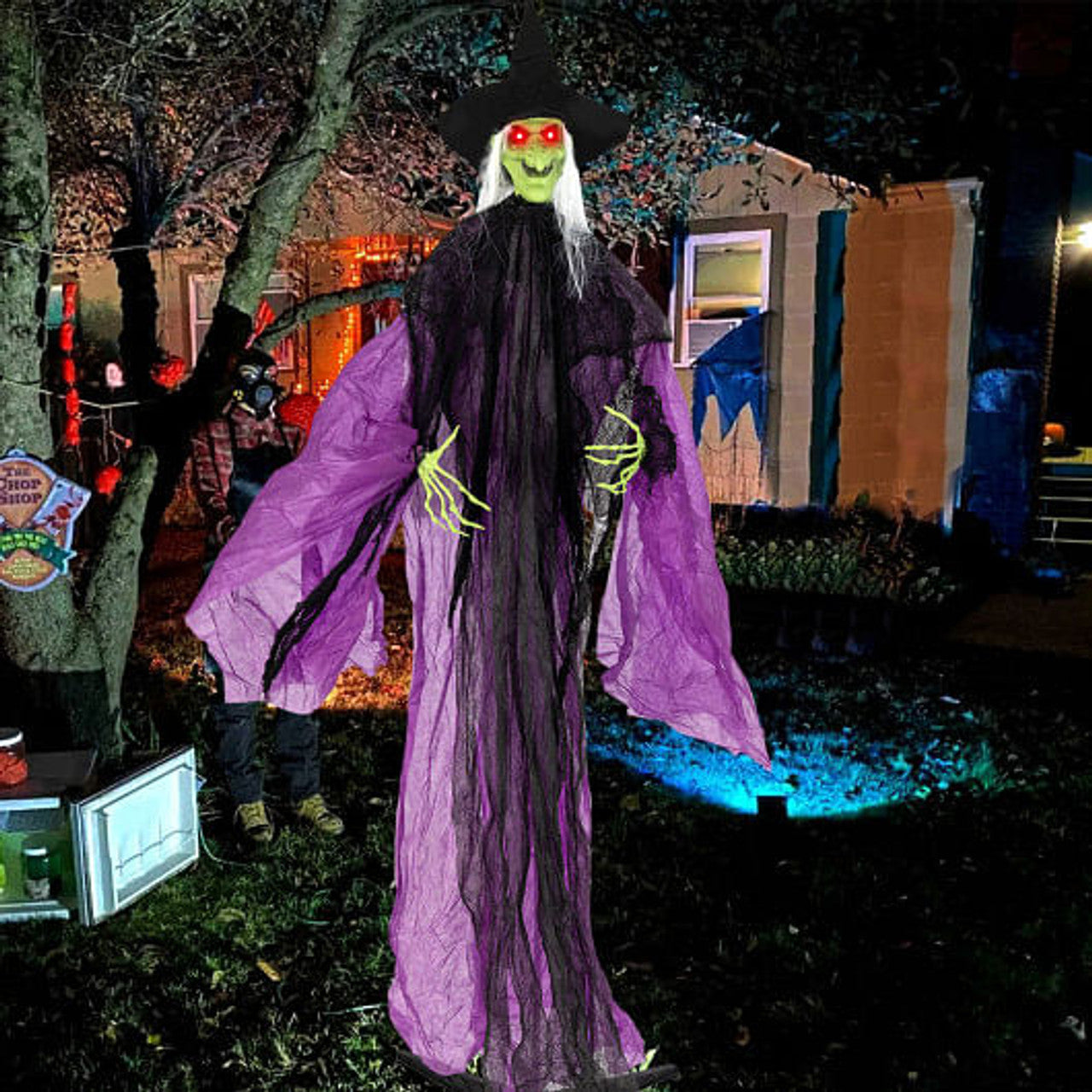 7 Ft Standing Animated Witch
