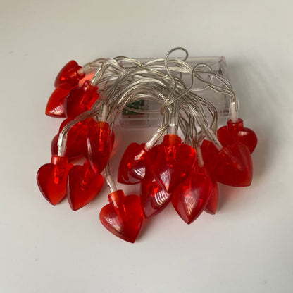 4 Ft Valentine's Day LED Lighted Heart String - Battery Operated