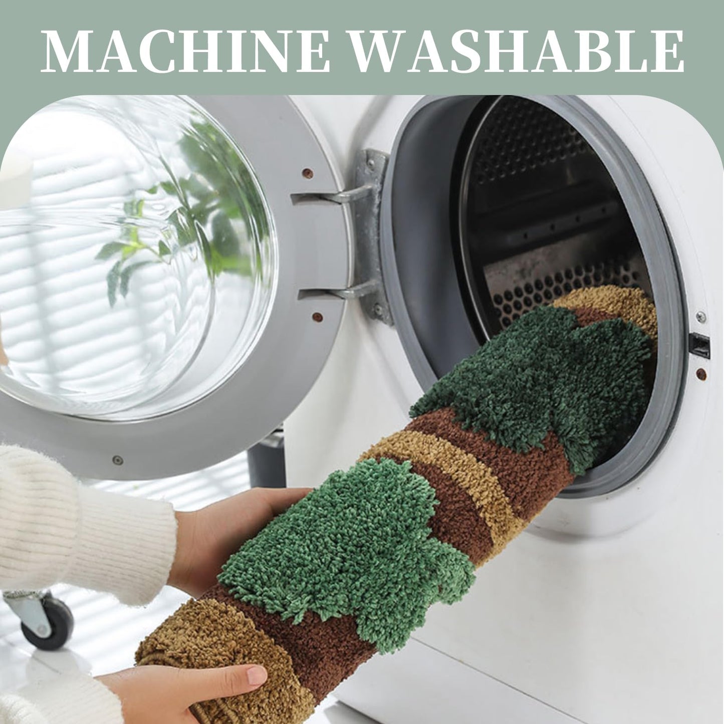 32" St. Patrick's Day Shamrock Non-Slip Rug