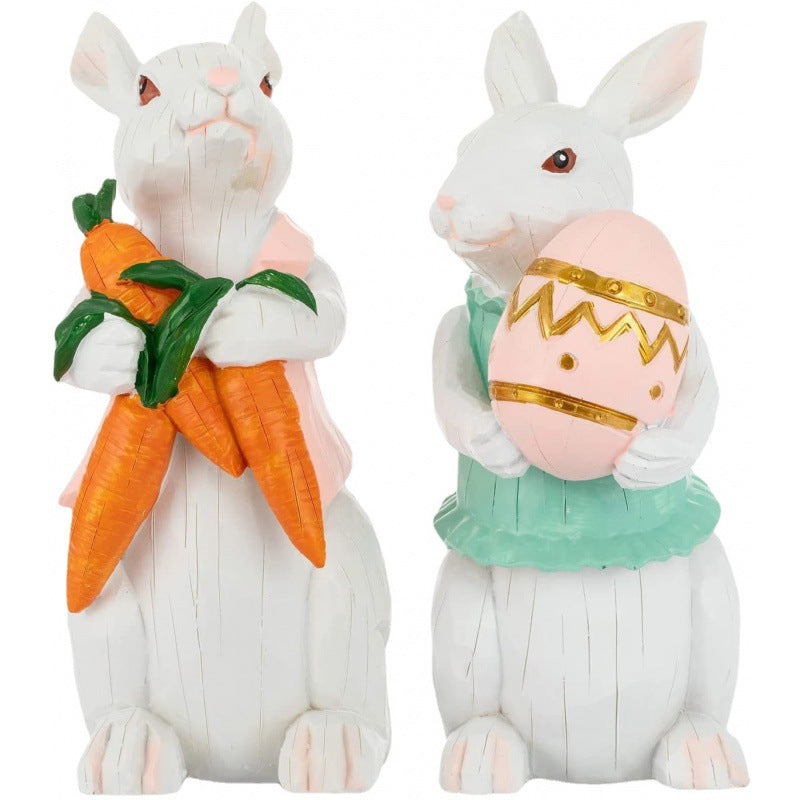 Easter Bunny Resin Statues – 4 Styles