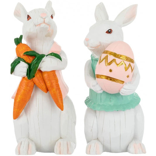 Easter Bunny Resin Statues – 4 Styles