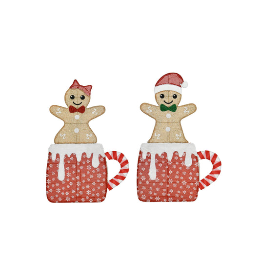 42" Lighted Gingerbread Man Set - Boy & Girl