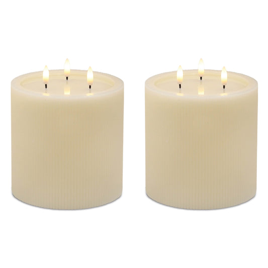 FIA Wick LED Flameless Candle – Cream, 6 In Tall – manufacturer image 3