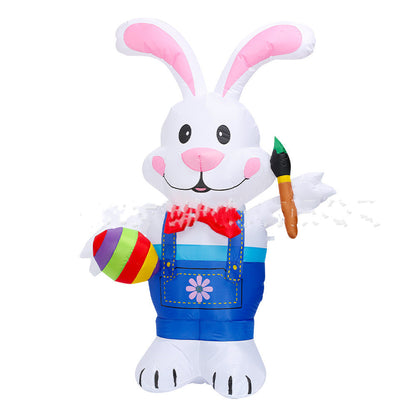 Easter outdoor lighted inflatable Easter Bunny Decoration 5.9 Ft