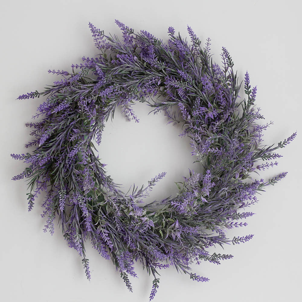 16.5" Easter Spring Lavender Artificial Wreath