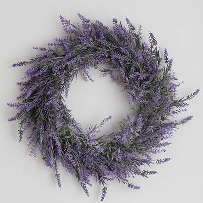 16.5" Easter Spring Lavender Artificial Wreath