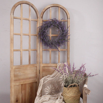 16.5" Easter Spring Lavender Artificial Wreath