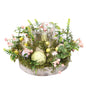 Easter Egg & Berries Glass Candle Holder Centerpiece