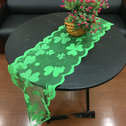 St. Patrick's Day Shamrock Table Runner or Tablecloth