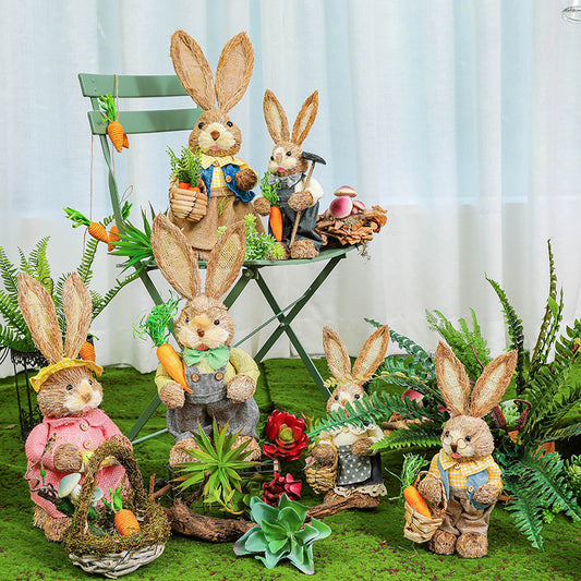 Easter collection decoration Easter rabbit figures