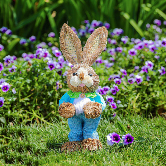 Straw Rabbit Figure Collection - Holiday Spirit Shop