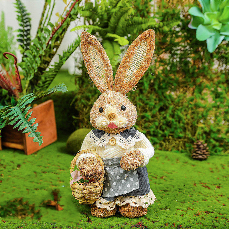 Straw Rabbit Figure Collection