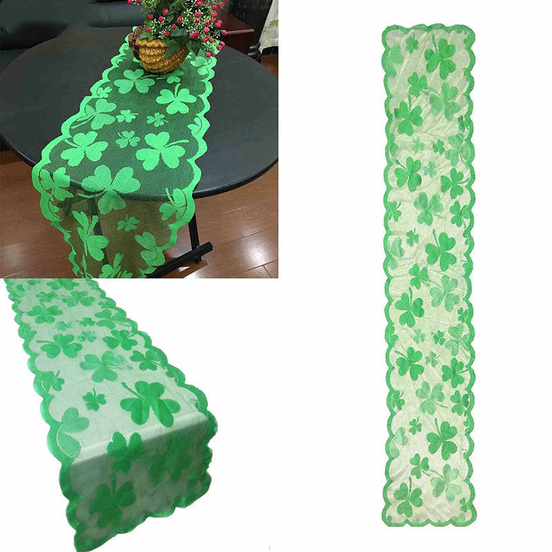 St. Patrick's Day Shamrock Table Runner or Tablecloth