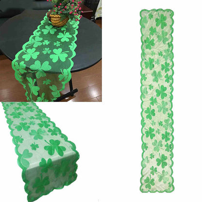 St. Patrick's Day Shamrock Table Runner or Tablecloth