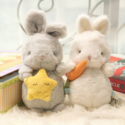 Plush Baby Bunny with Carrot or Star - Easter Basket Gift