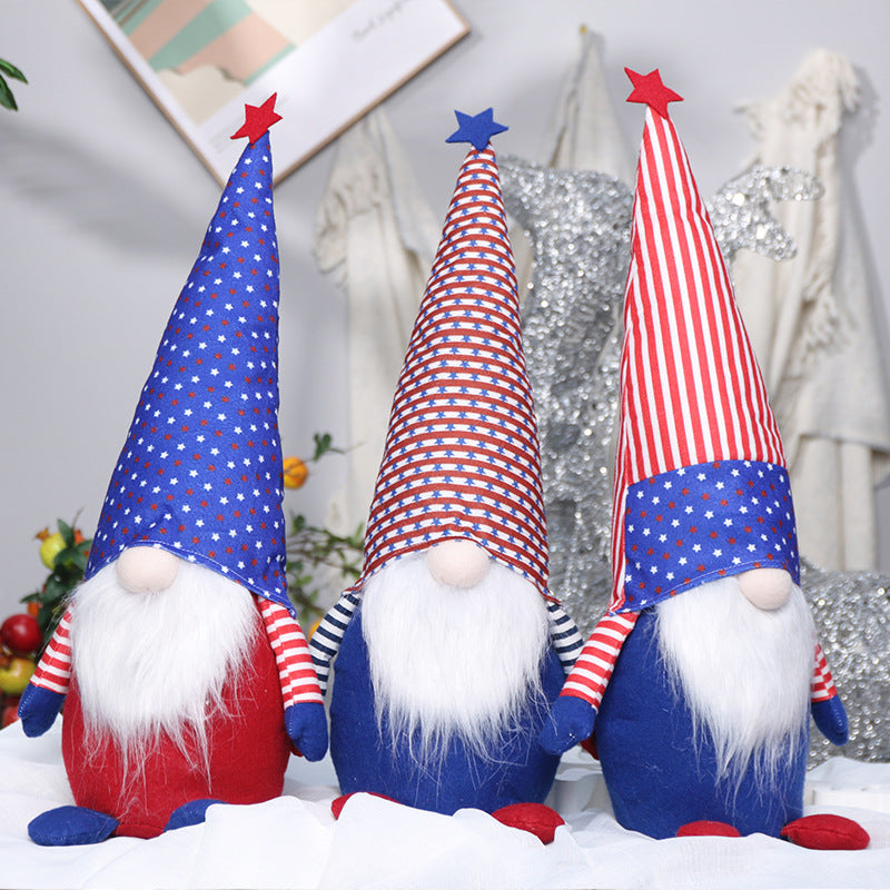Stars & Stripes Gnome Dolls – Sold Individually or Set of 3 - Holiday Spirit Shop