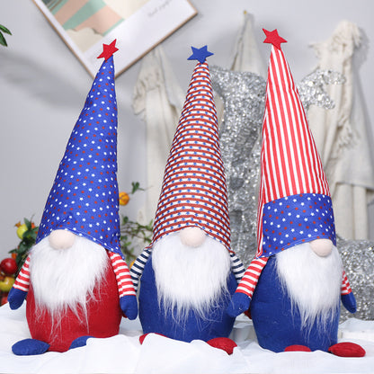 Stars & Stripes Gnome Dolls – Sold Individually or Set of 3 - Holiday Spirit Shop