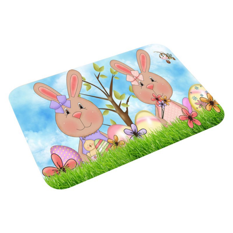 Happy Easter Printed Floor Mat - 6 Styles