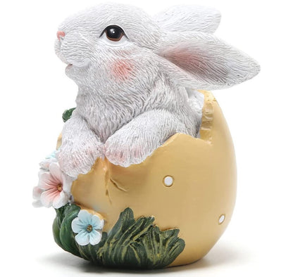 Easter Bunny in Egg Resin Statue