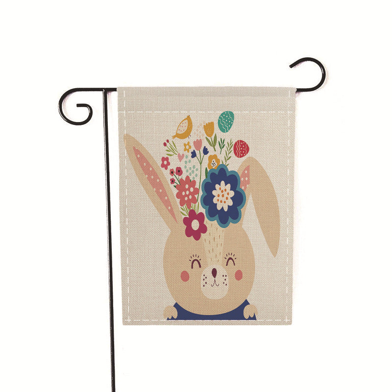 Easter Bunny Double Sided Flag - 12 Styles