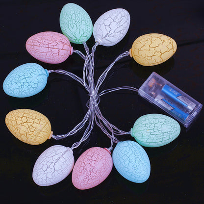 5 Ft Pastel Crackle Easter Egg String Lights – Battery Operated