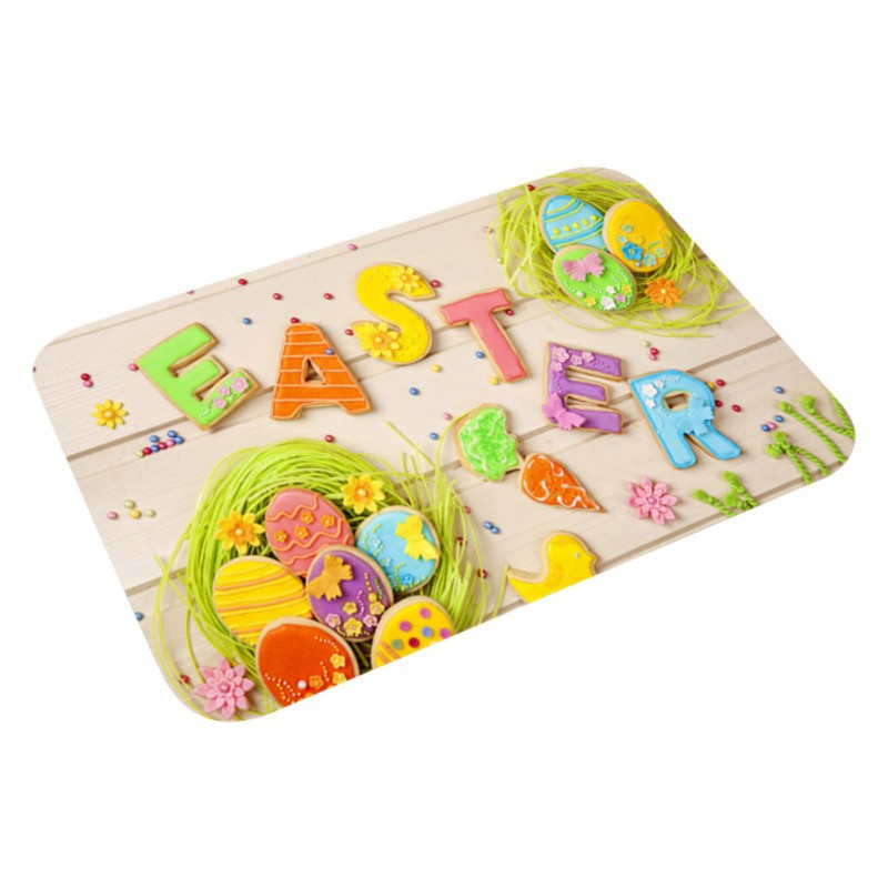Happy Easter Printed Floor Mat - 6 Styles