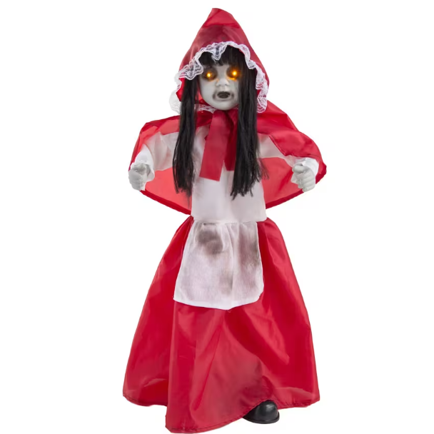 35" Red Riding Hood Doll Animated halloween Prop