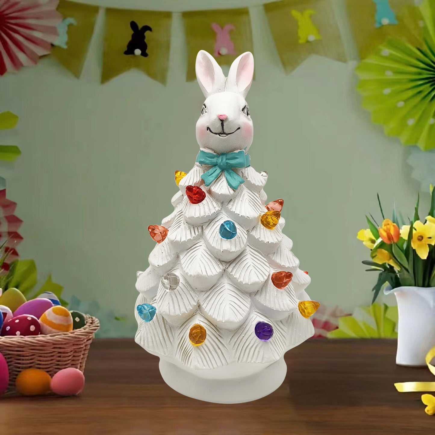 Light-Up Easter Bunny Vintage Style Tree