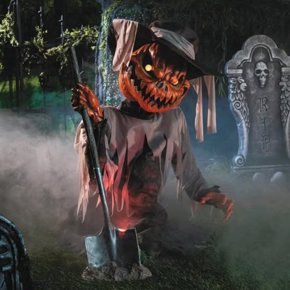 3 ft pop u pumpkin animated Halloween prop