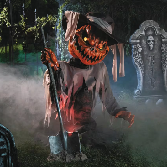 3 ft pop u pumpkin animated Halloween prop