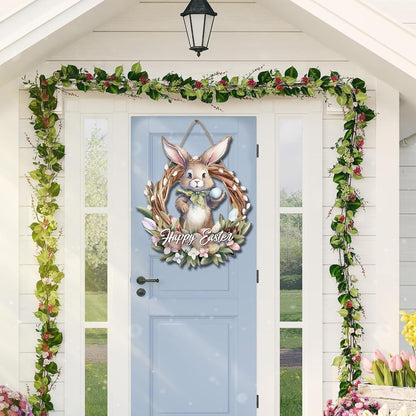 14.6" Easter Wreath Hanging Decoration