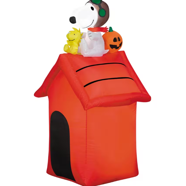42" Peanuts ® Snoopy Flying Ace Doghouse Halloween Inflatable