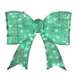 26" St. Patrick's Day Lighted Green Bow - Metal Frame