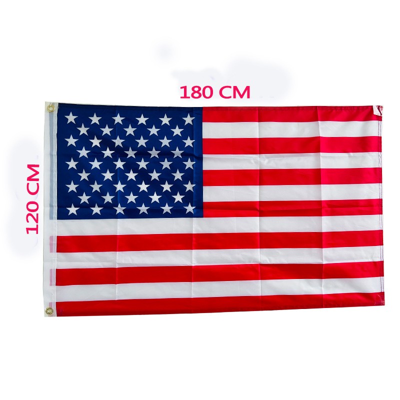 4’ x 6’ American Flag – Premium Polyester (Set of 4)