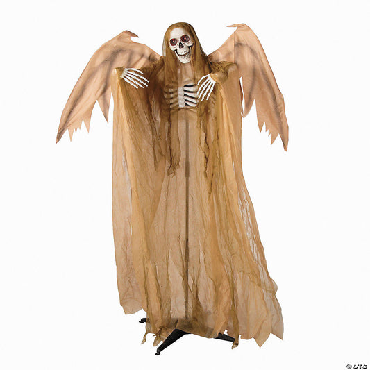 5.5 Ft Winged Reaper Skeleton Animated