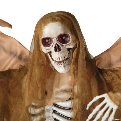 5.5 Ft Winged Reaper Skeleton Animated