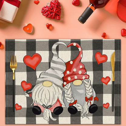 Set of 4 Valentines Day Placemats