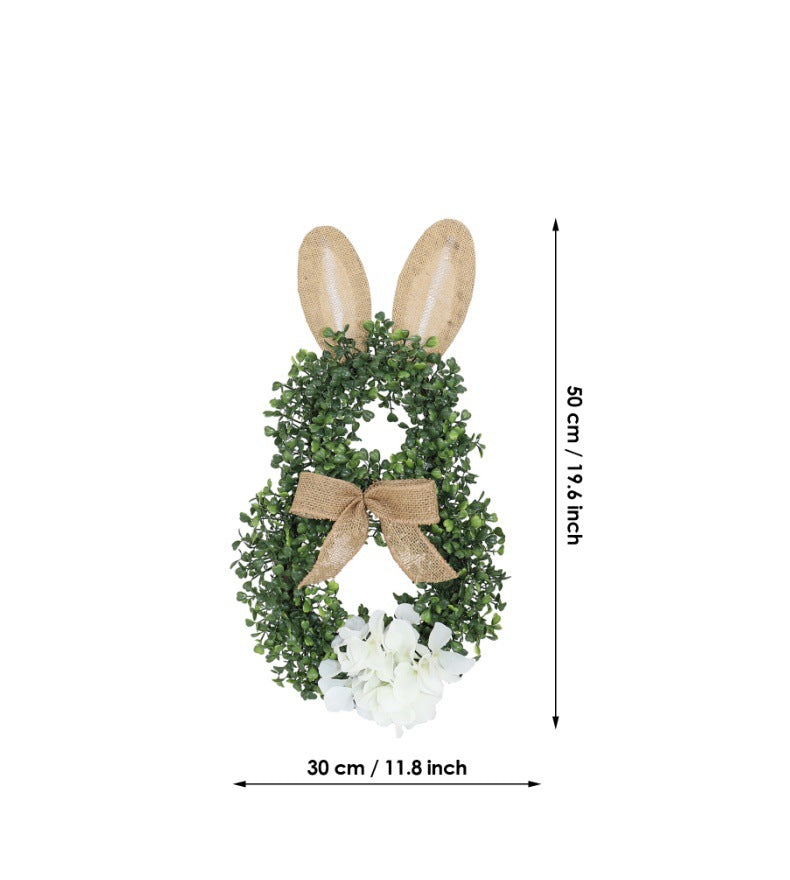 19.6" Rattan Bunny Wreaths - 3 Styles