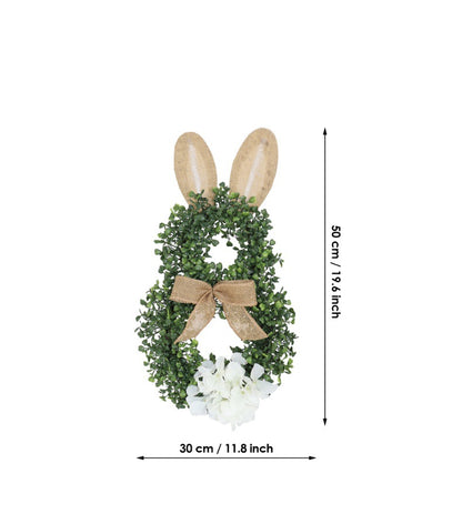 19.6" Rattan Bunny Wreaths - 3 Styles