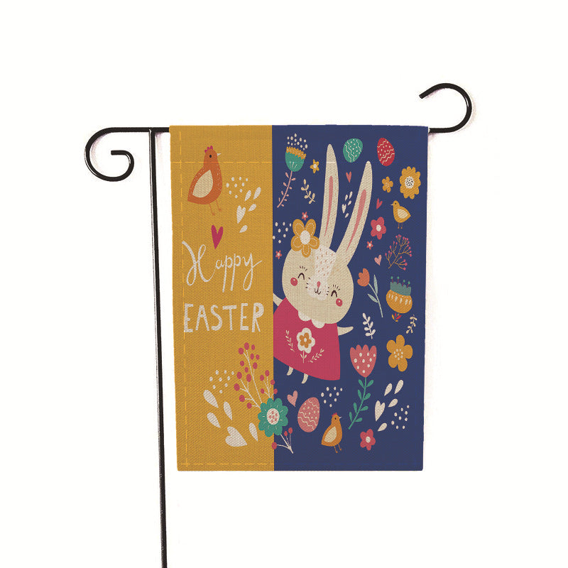 Easter Bunny Double Sided Flag - 12 Styles