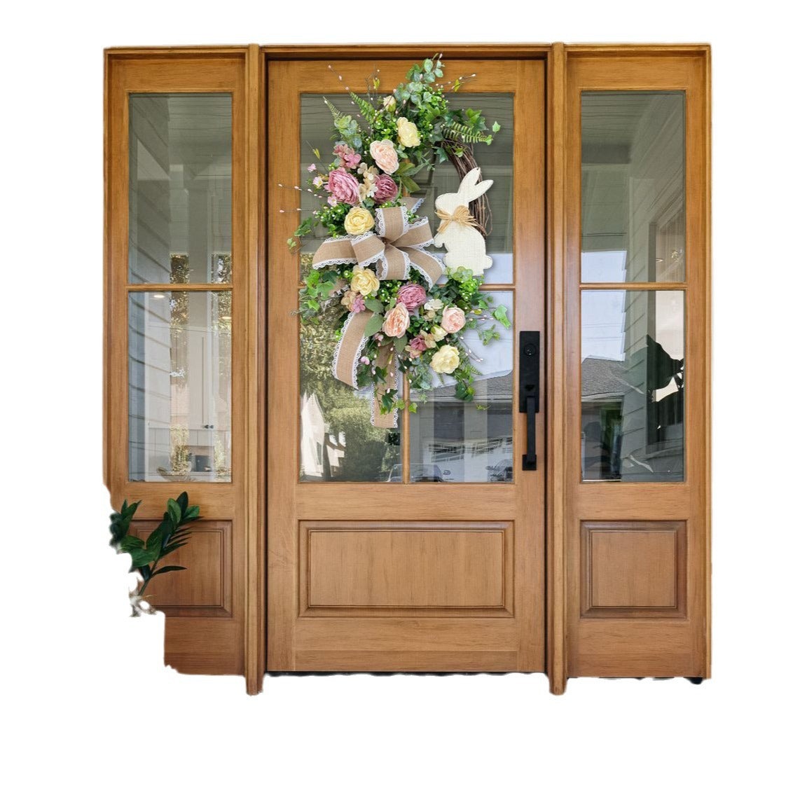 Pastel Bunny Grapevine Easter Wreath