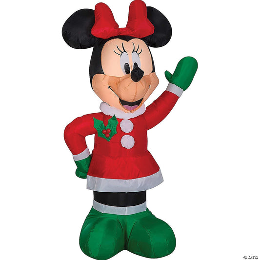 42" Minnie Mouse Inflatable Christmas Outdoor Yard Decoration Disney Holiday