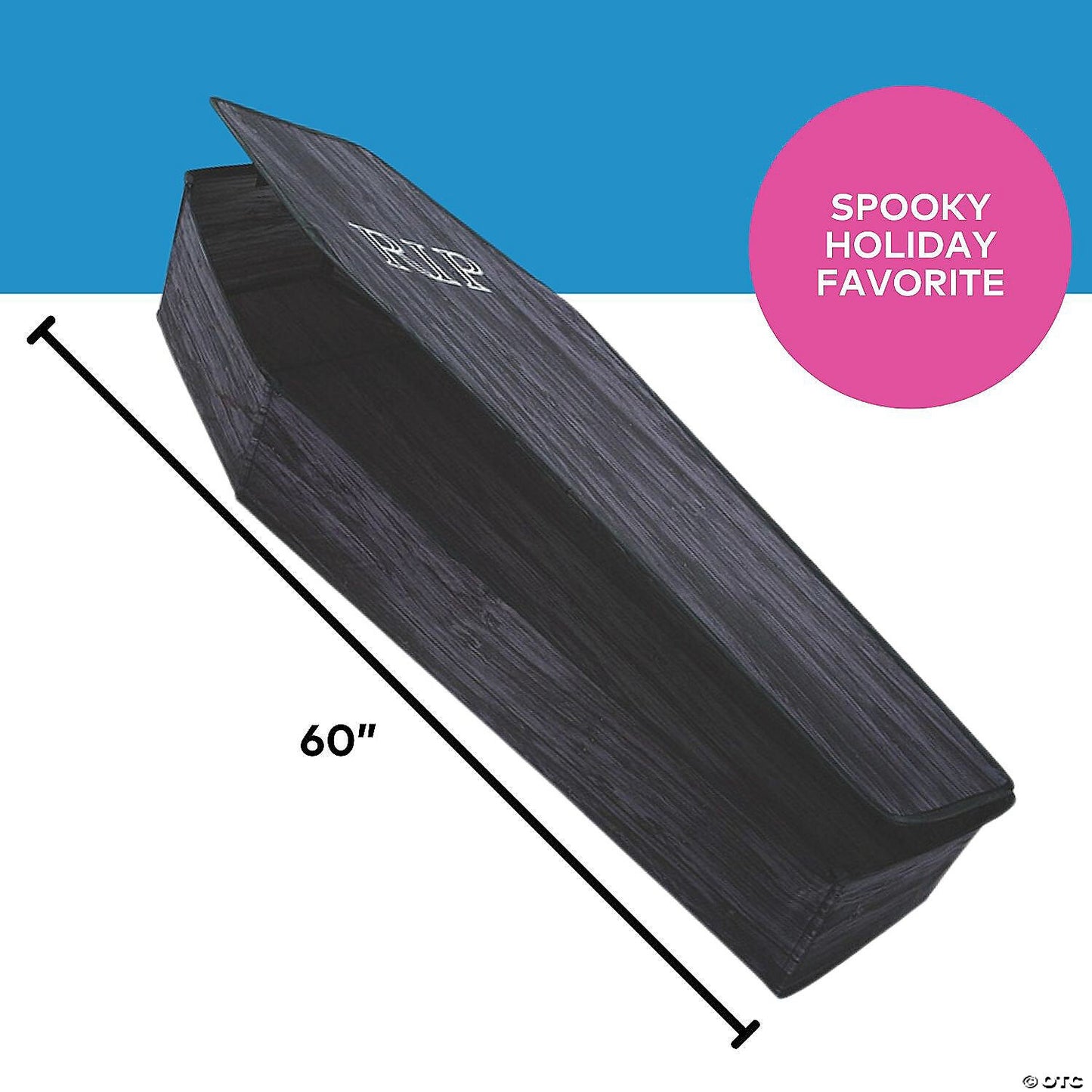 5 Ft Wood Look Collapsible Coffin